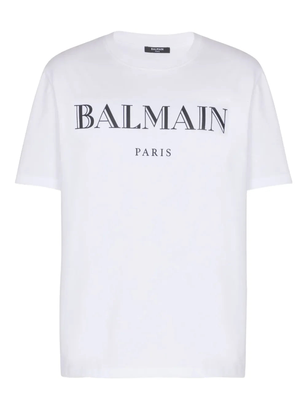 Balmain Logo Cotton Crewneck T-Shirt