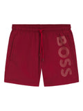 BOSS logo-print swim shorts