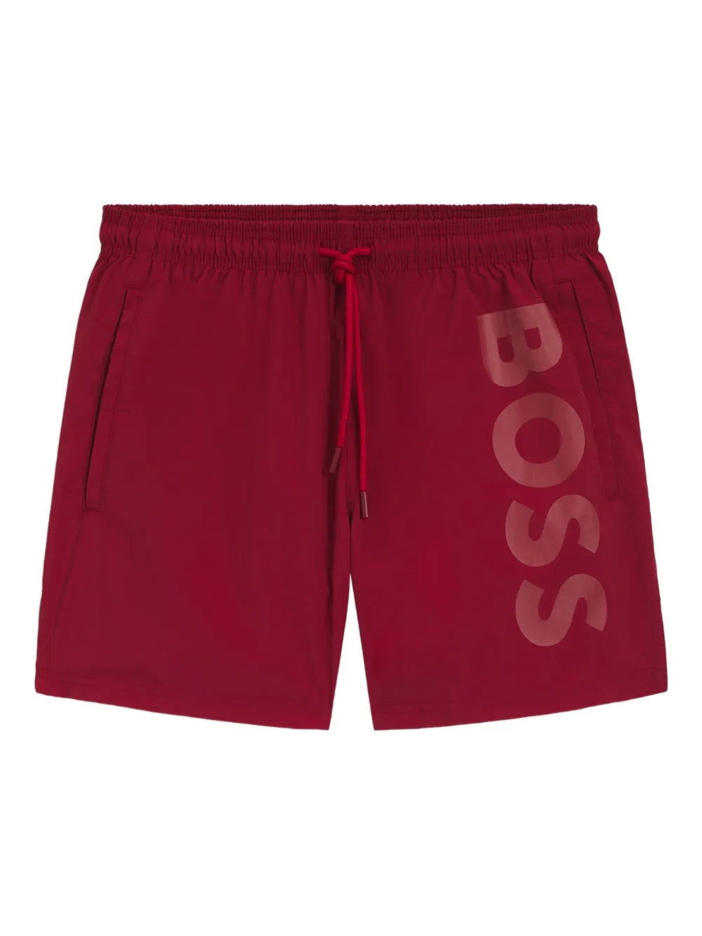 BOSS logo-print swim shorts