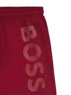 BOSS logo-print swim shorts