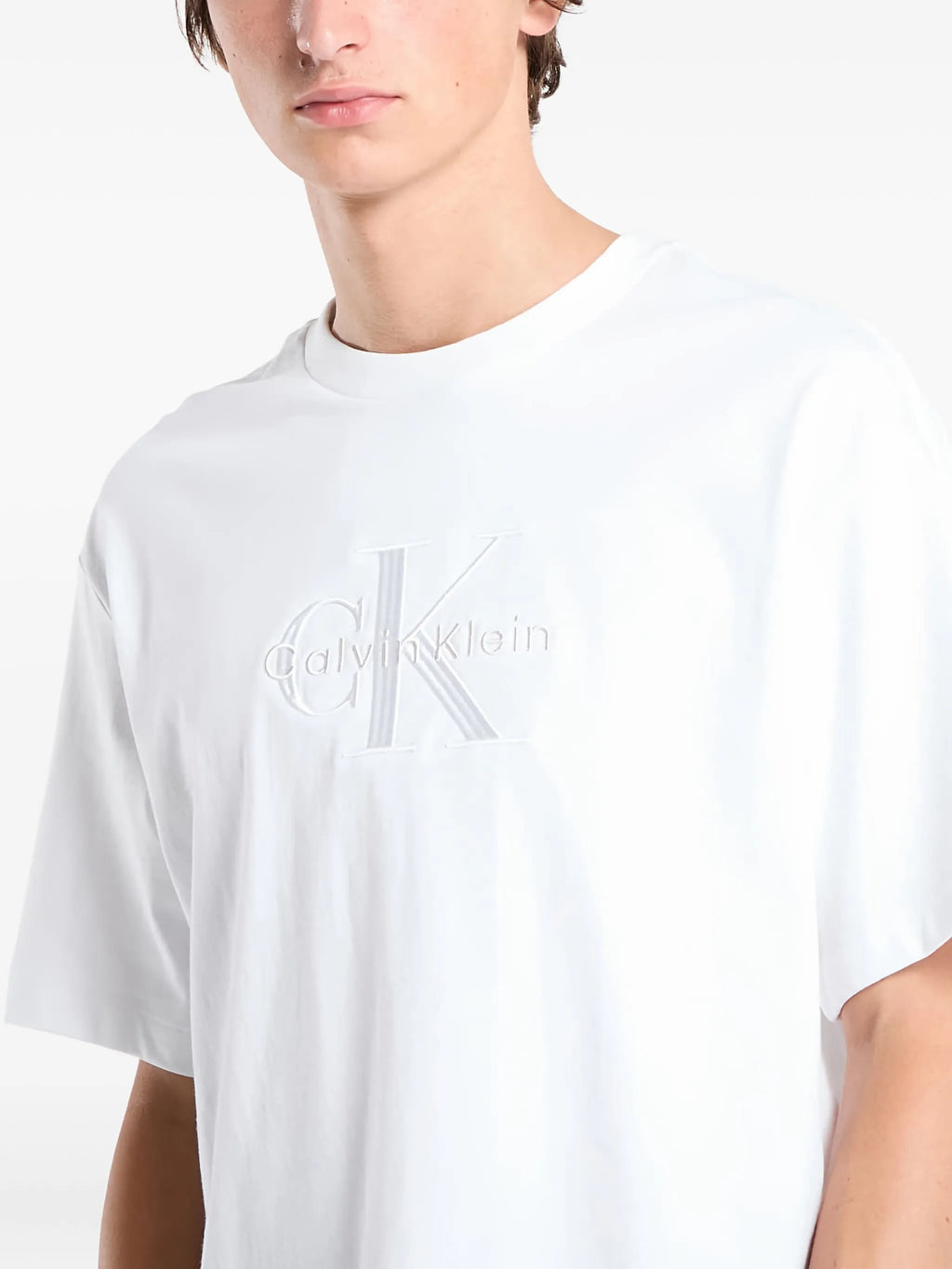 Calvin Klein embroidered-logo T-shirt