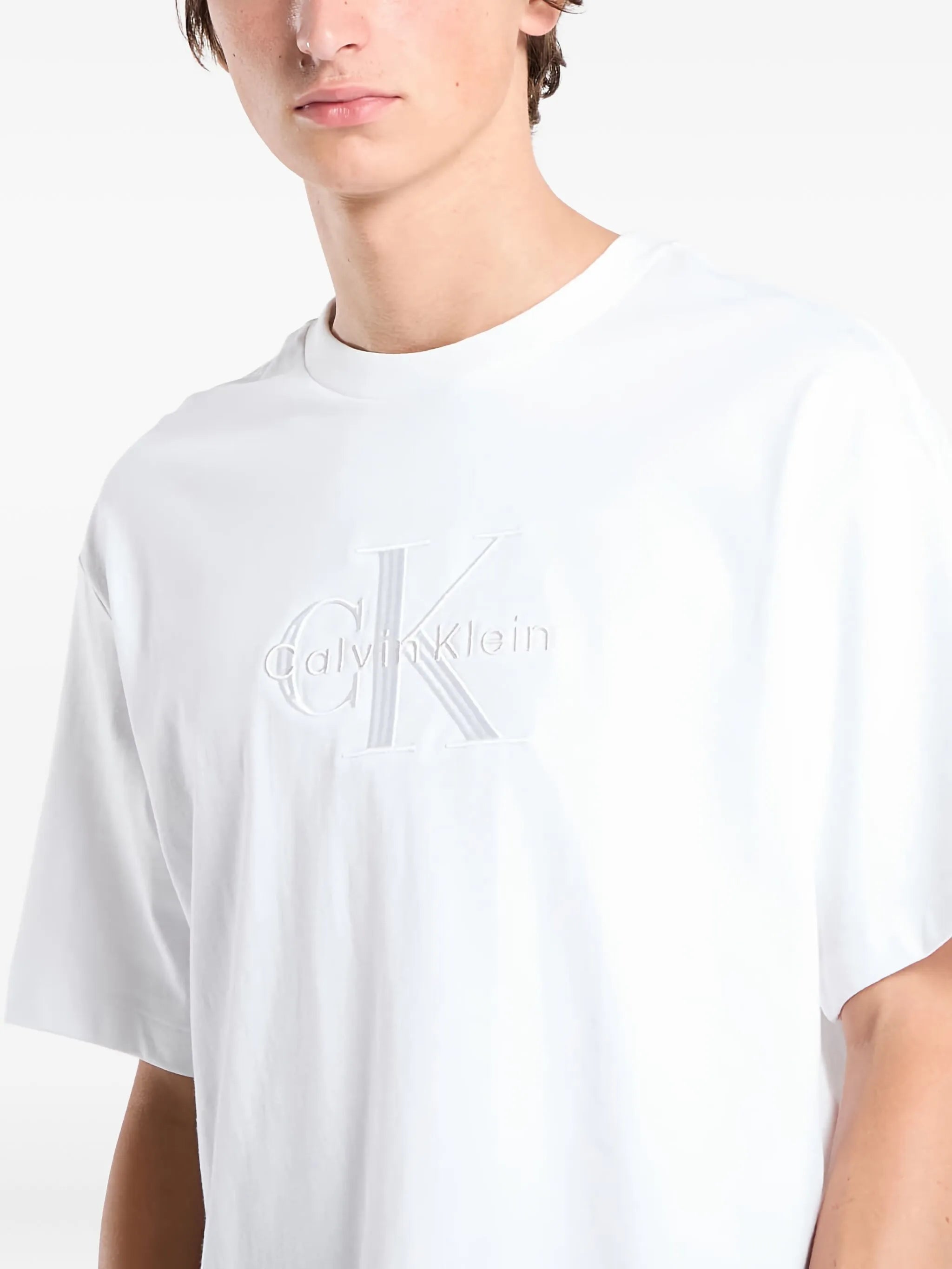 Calvin Klein embroidered-logo T-shirt