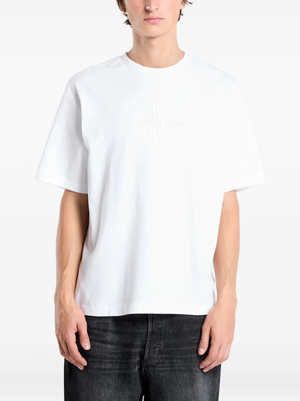 Calvin Klein embroidered-logo T-shirt