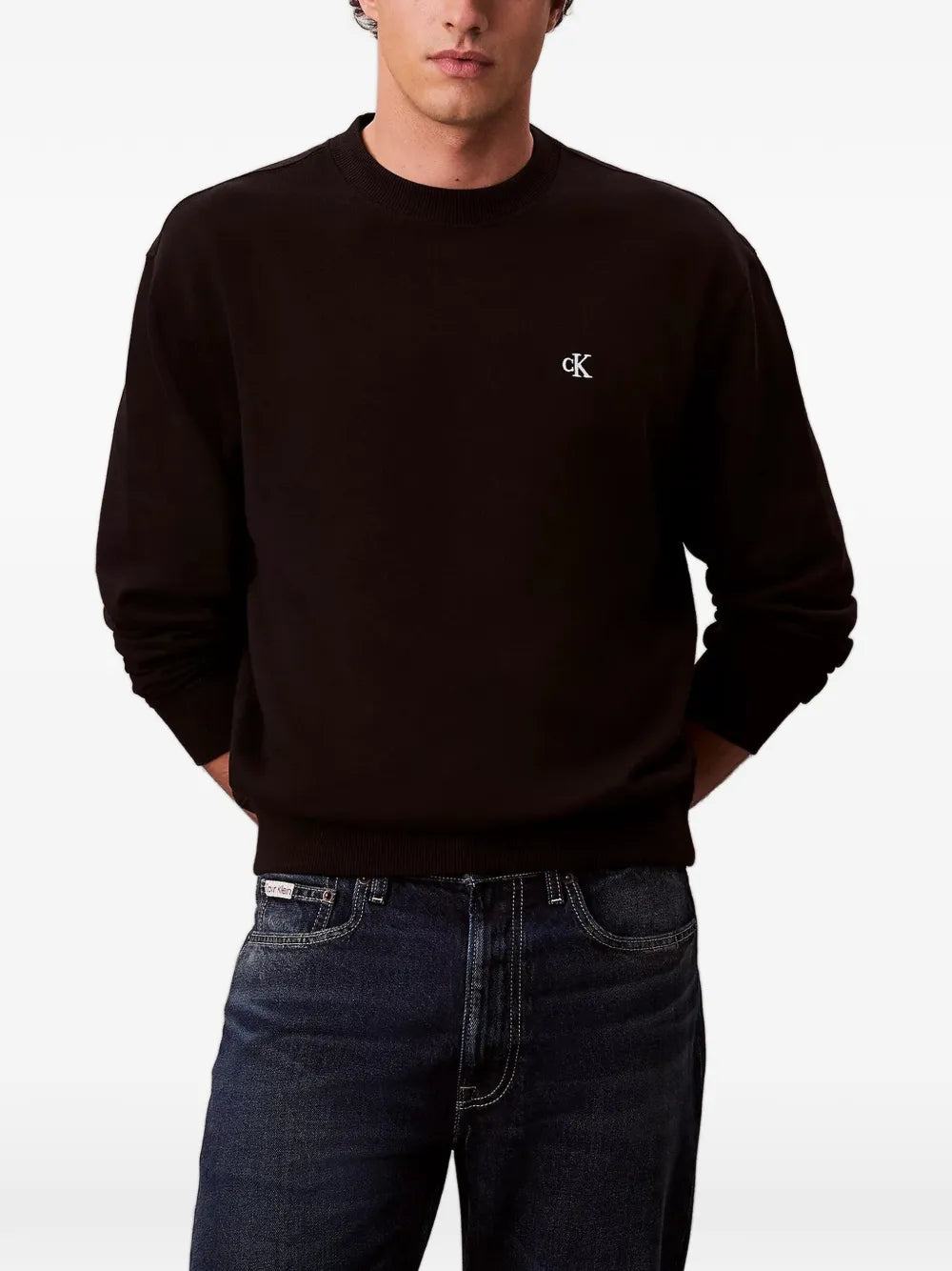 Calvin Klein Cotton Blend Fleece Sweatshirt