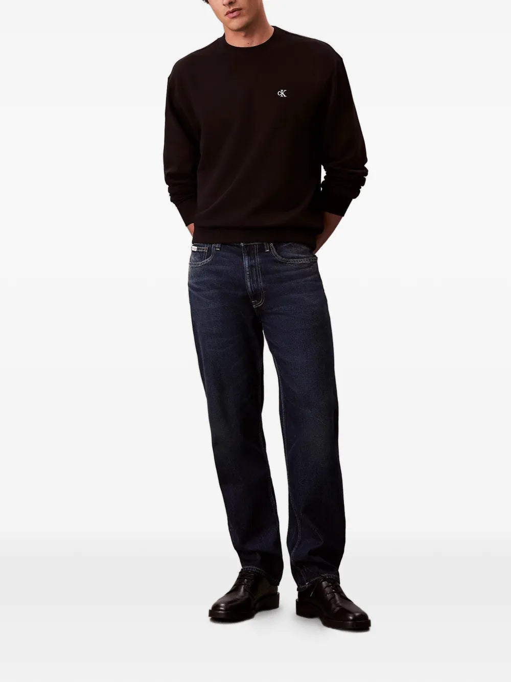 Calvin Klein Cotton Blend Fleece Sweatshirt