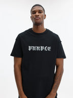 Purple logo-print T-shirt