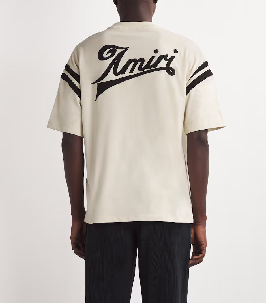 Amiri Men's Black Cotton Baseball T-Shirt