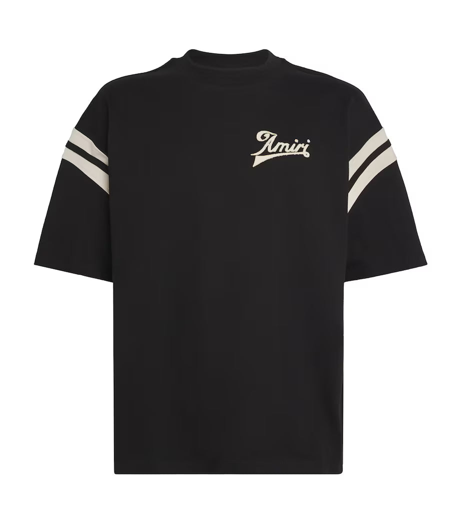 Amiri Men's Black Cotton Baseball T-Shirt