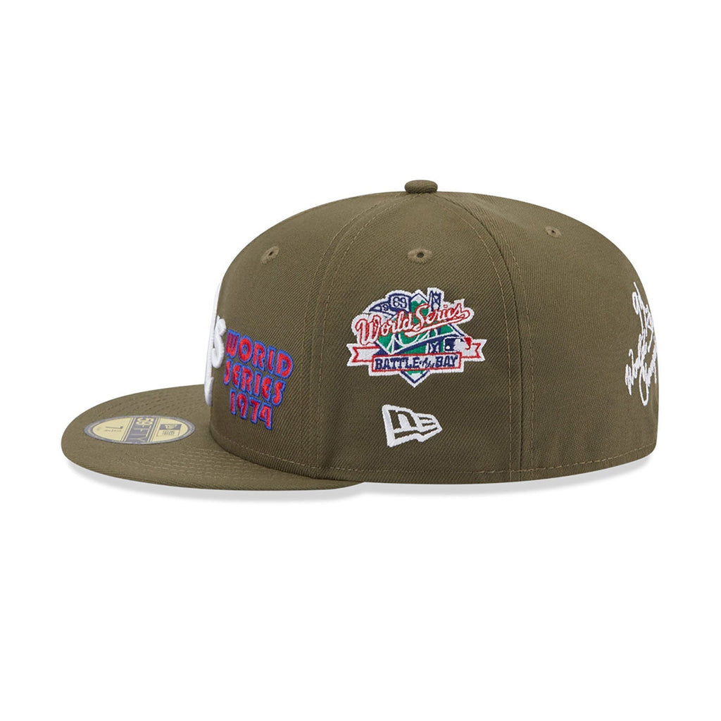 Oakland Athletics 59FIFTY MLB World Series Olive Cap
