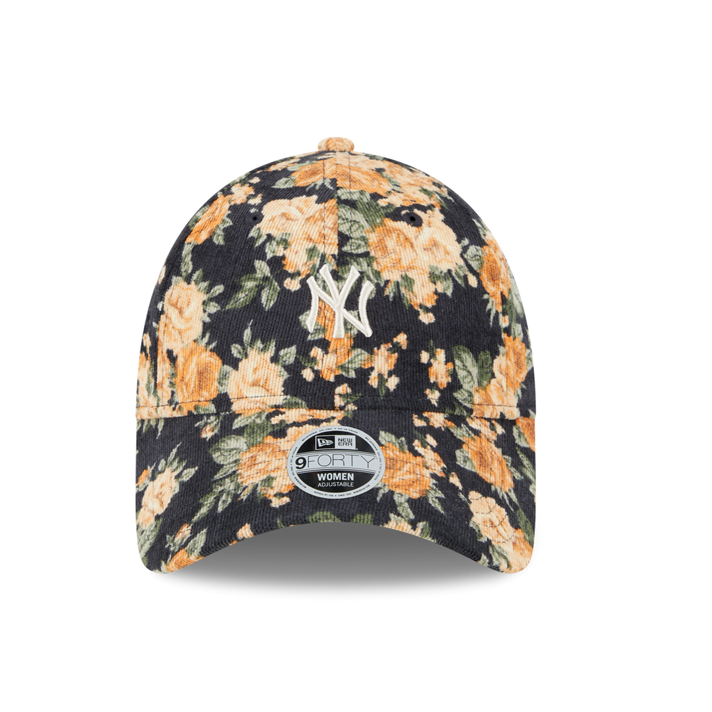 New York Yankees 9FORTY Womens Floral Cord Navy Cap