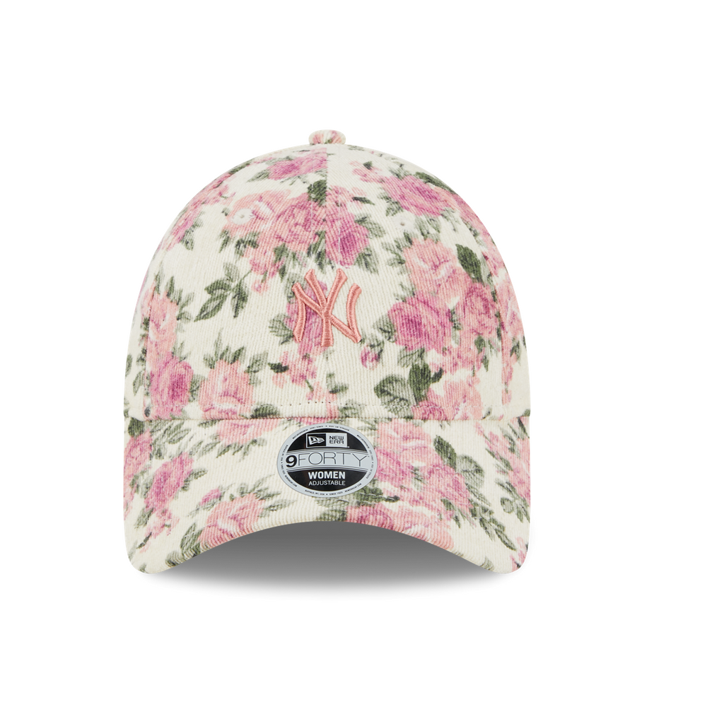 New York Yankees 9FORTY Womens Floral Cord Stone Cap