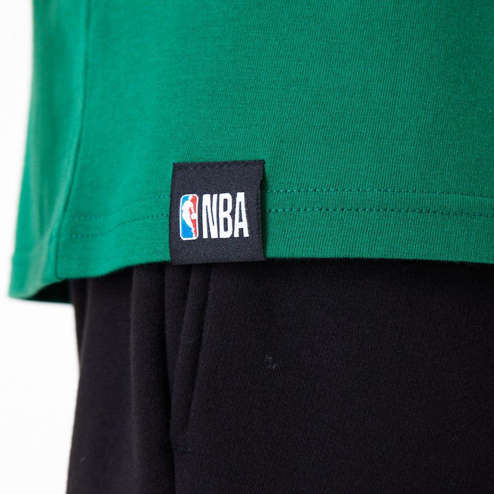 Boston Celtics NBA Large Wordmark Oversized Green Tee