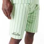 New Era Pinstripe Green Shorts