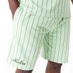 New Era Pinstripe Green Shorts