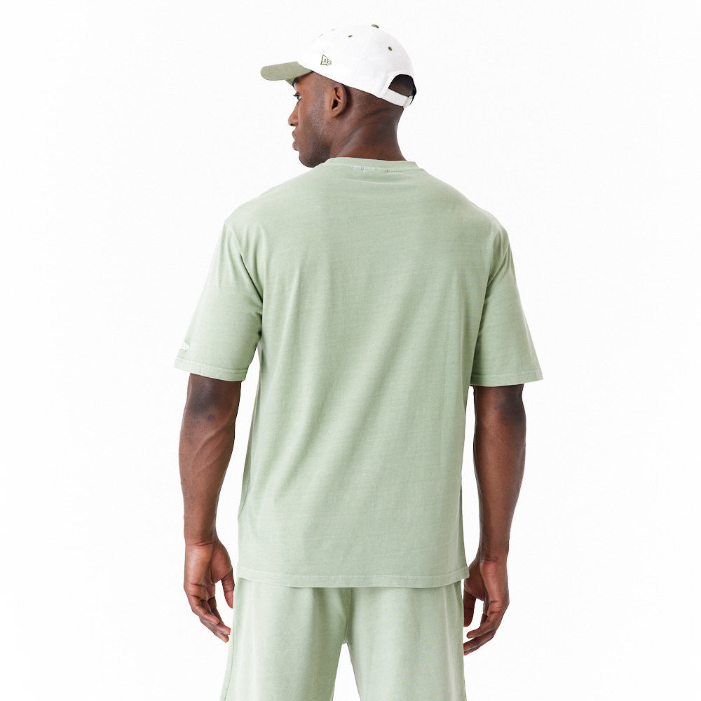 New Era Washed Over Sized Olive Tee