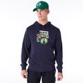 Boston Celtics Newspaper Graphic Pullover Navy Hoodie