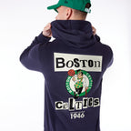 Boston Celtics Newspaper Graphic Pullover Navy Hoodie