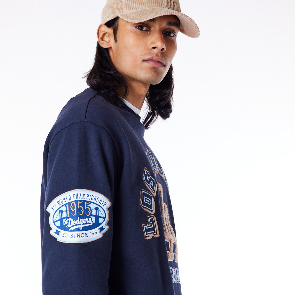 Los Angeles Dodgers World Series Oversized Navy Sweatshirt