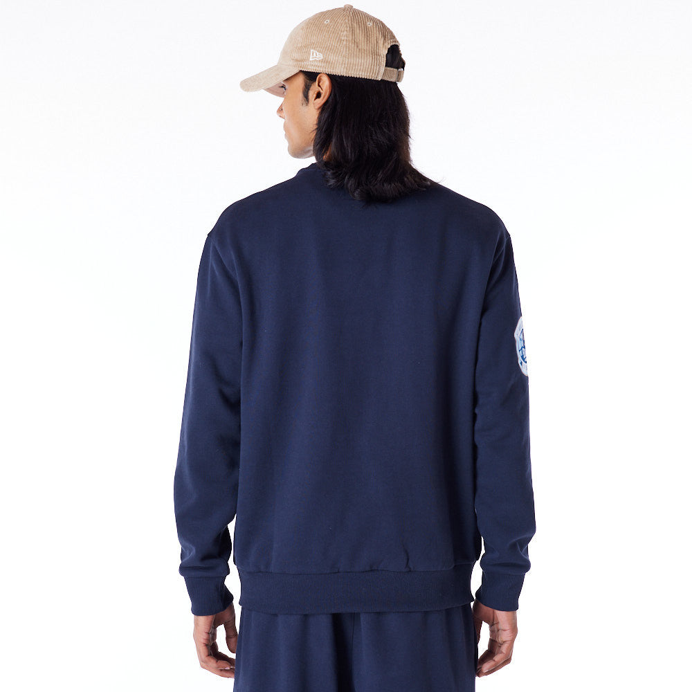 Los Angeles Dodgers World Series Oversized Navy Sweatshirt
