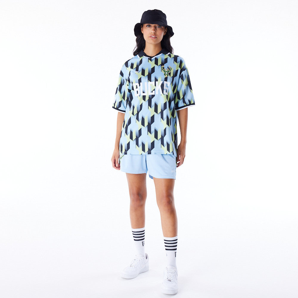 Milwaukee Bucks NBA Soccer Blue Tee