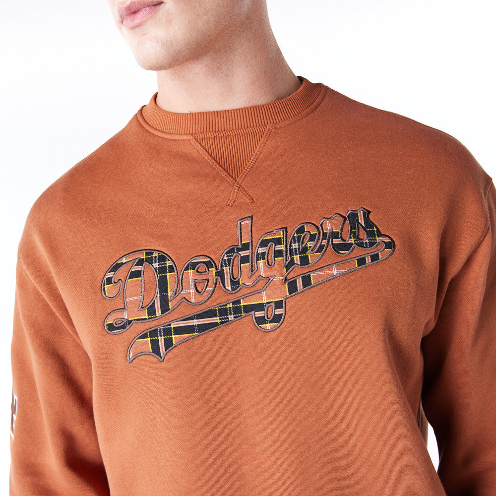 Los Angeles Dodgers MLB Tartan Infill Brown Crew