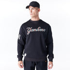 New York Yankees MLB Tartan Infill Black Crew