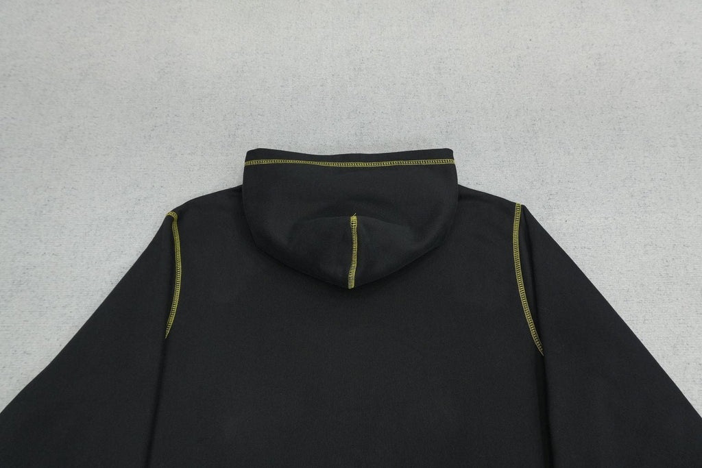 Corteiz Alcatraz Contrast Hoodie Black/Yellow