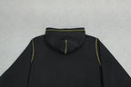 Corteiz Alcatraz Contrast Hoodie Black/Yellow
