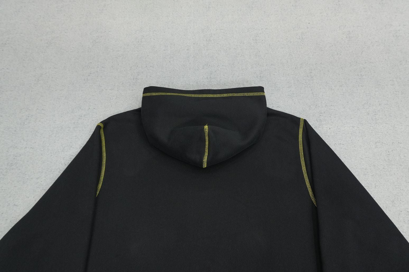Corteiz Alcatraz Contrast Hoodie Black/Yellow
