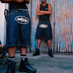 Corteiz Island Baggy Denim Short - "Washed Black"
