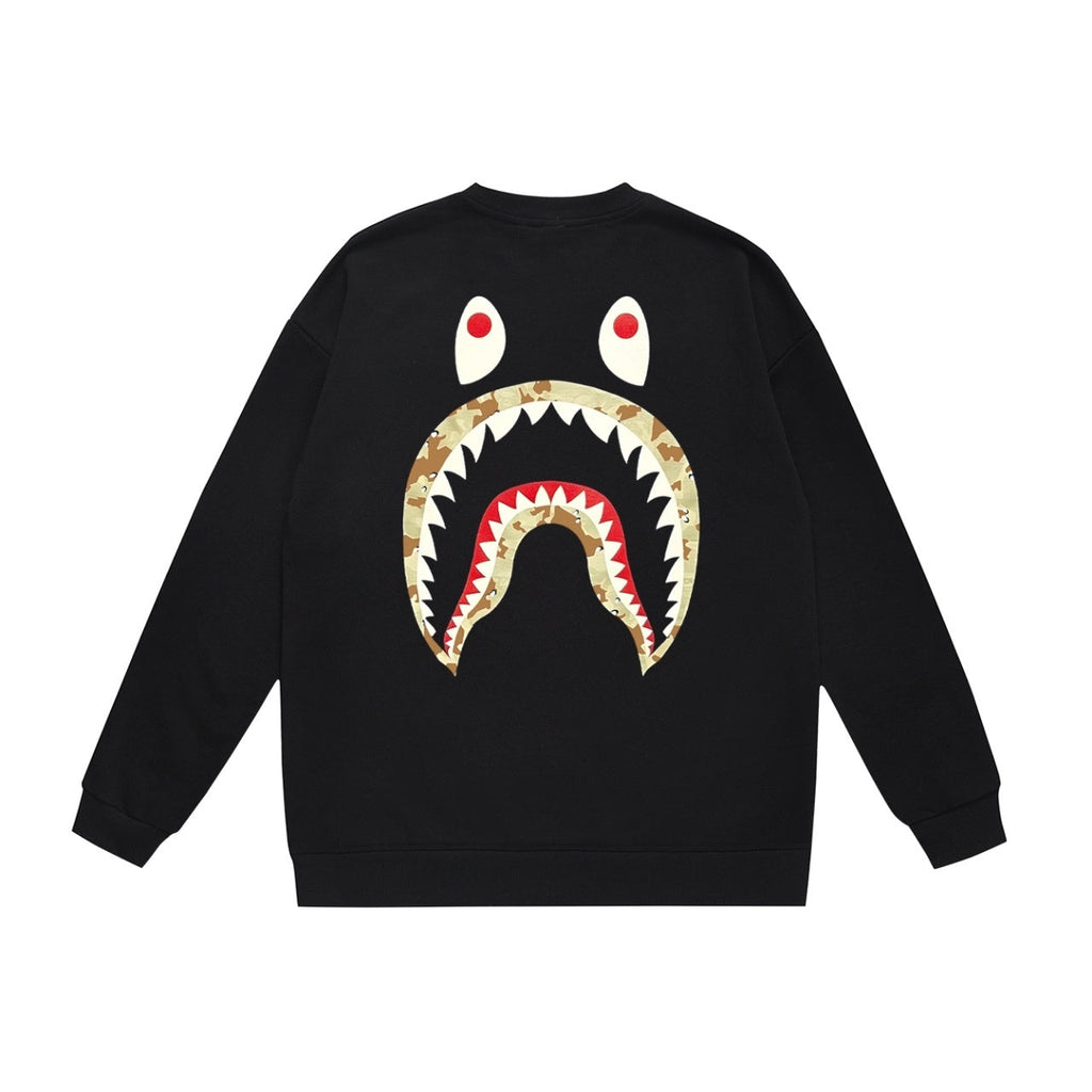 Bape X Stussy Patched Shark Crewneck Sweater