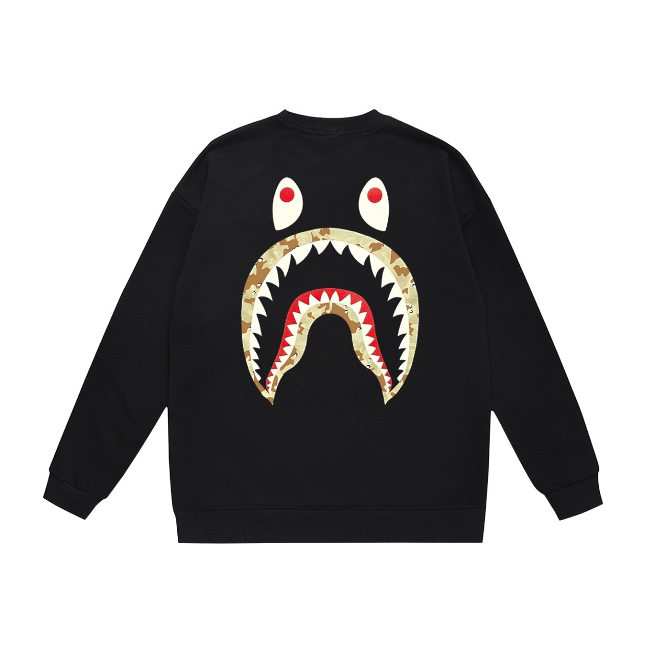 Bape X Stussy Patched Shark Crewneck Sweater