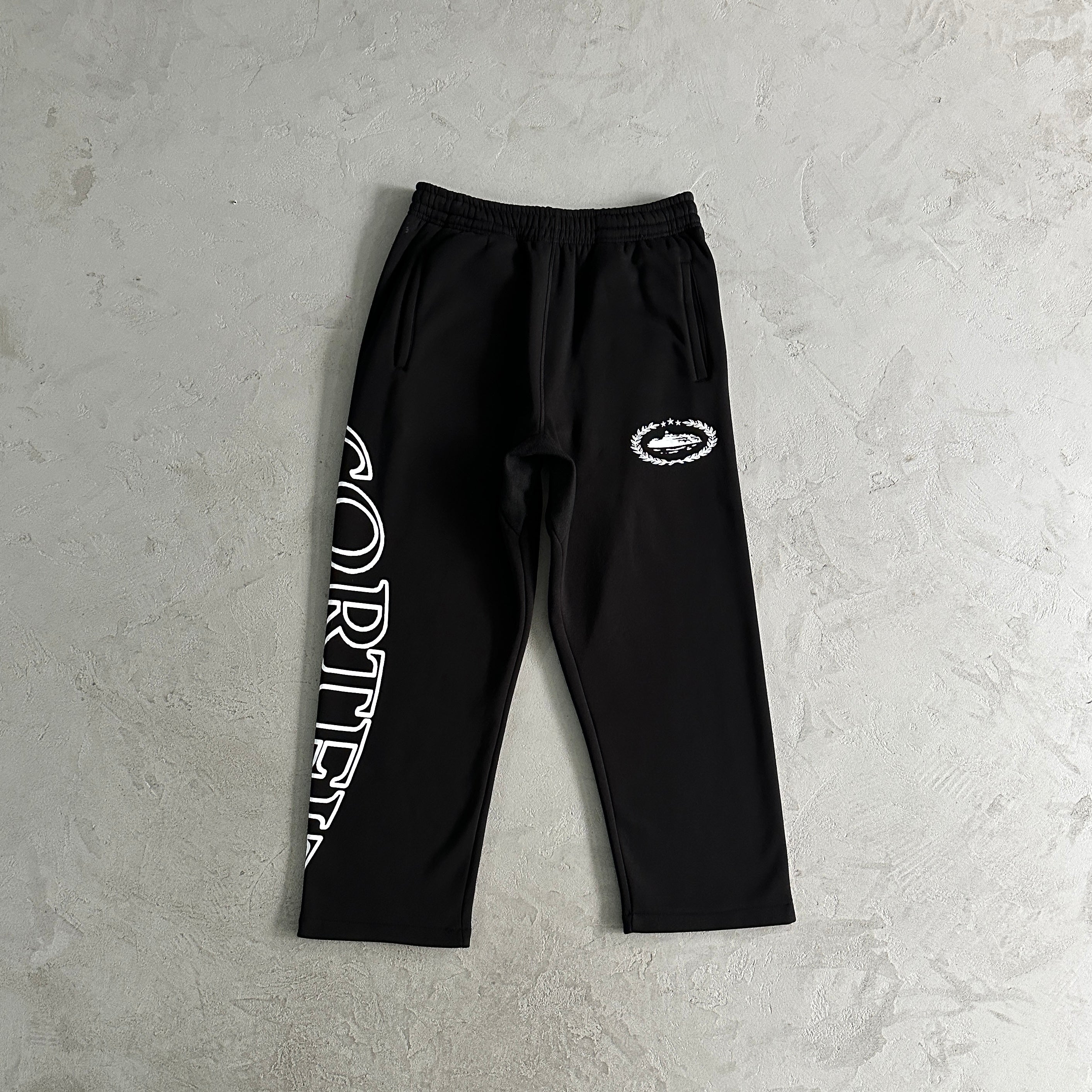 Corteiz Superior Royale Open Hem Pant - 'Black'
