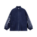 VETEMENTS Navy Embroidered-Logo Jacket