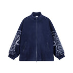 VETEMENTS Navy Embroidered-Logo Jacket