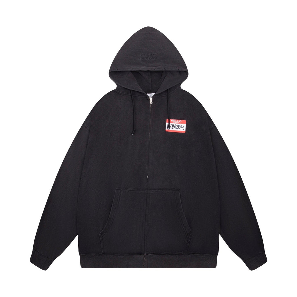 Vetements 'My name is' Hoodie 'Red'