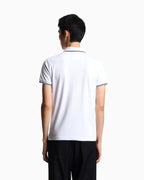 Emporio Armani cotton-blend tipped-collar polo shirt