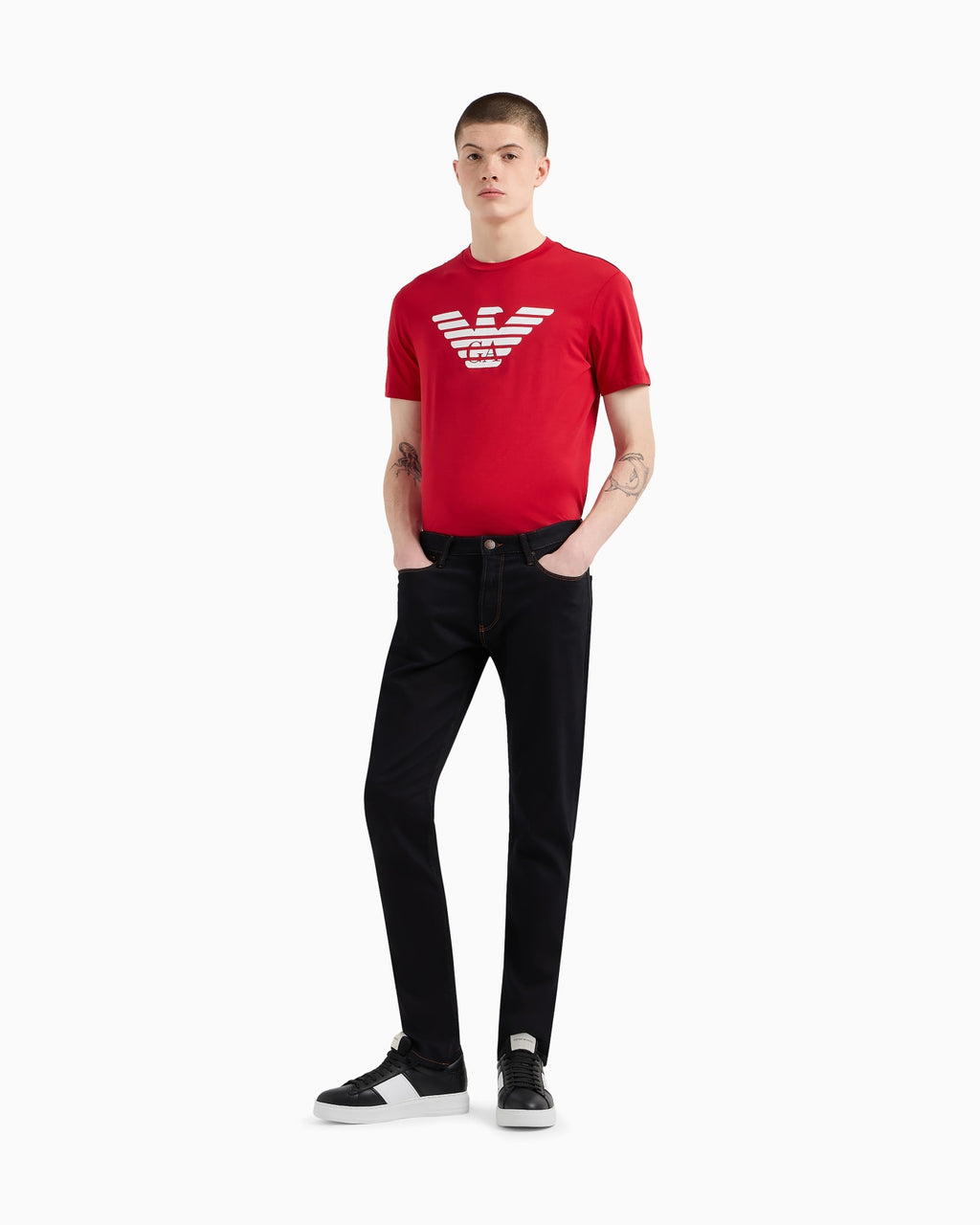 Emporio Armani J06 Slim-fit, washed, 10.5 oz comfort-denim jeans