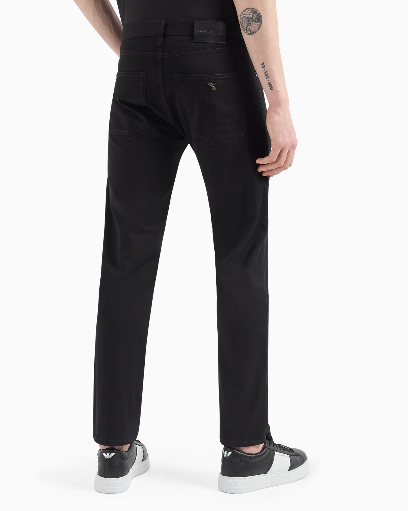 Emporio Armani J45 Regular-fit, stretch-gabardine jeans