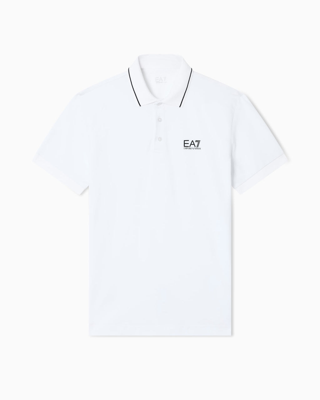 Emporio Armani EA7 Core Identity stretch-cotton piqué polo shirt