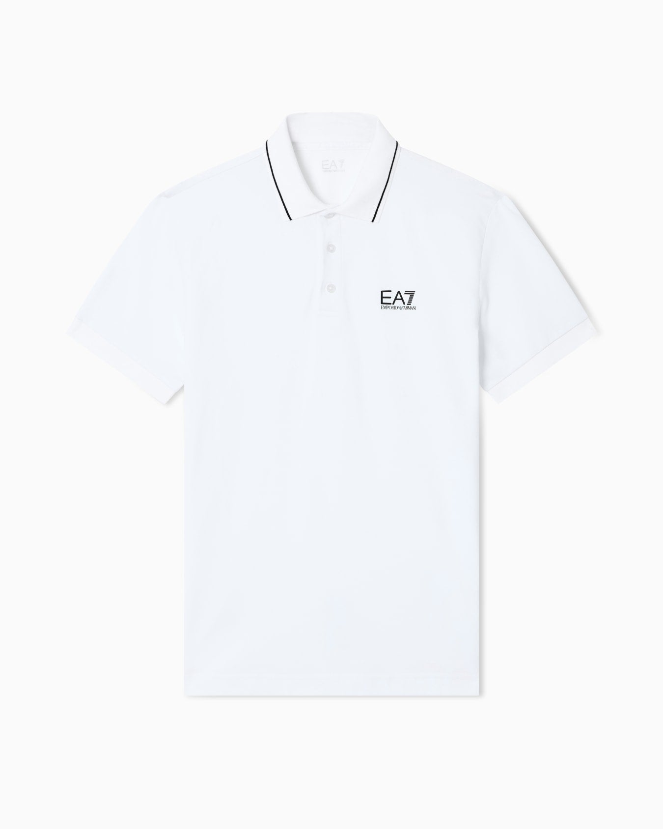 Emporio Armani EA7 Core Identity stretch-cotton piqué polo shirt