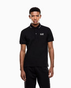 Emporio Armani EA7 Core Identity stretch-cotton piqué polo shirt