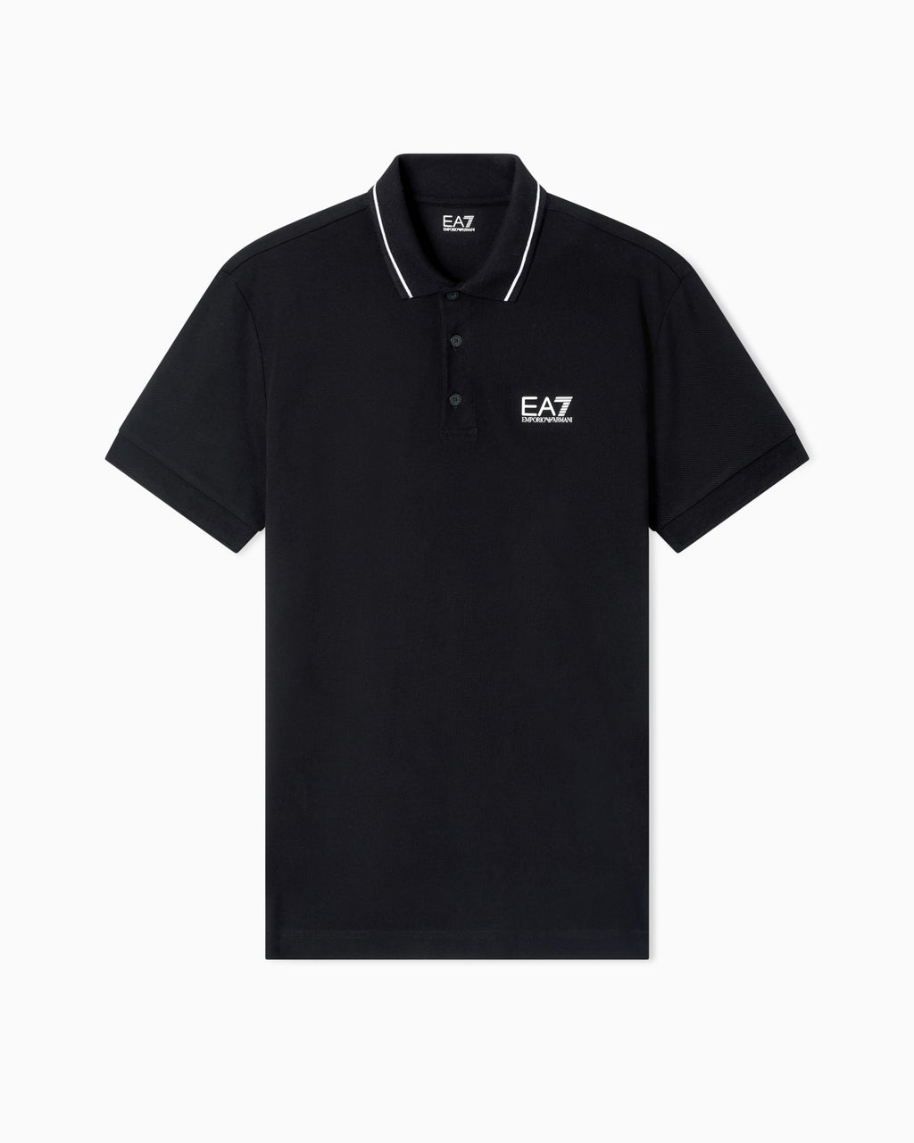 Emporio Armani EA7 Core Identity stretch-cotton piqué polo shirt