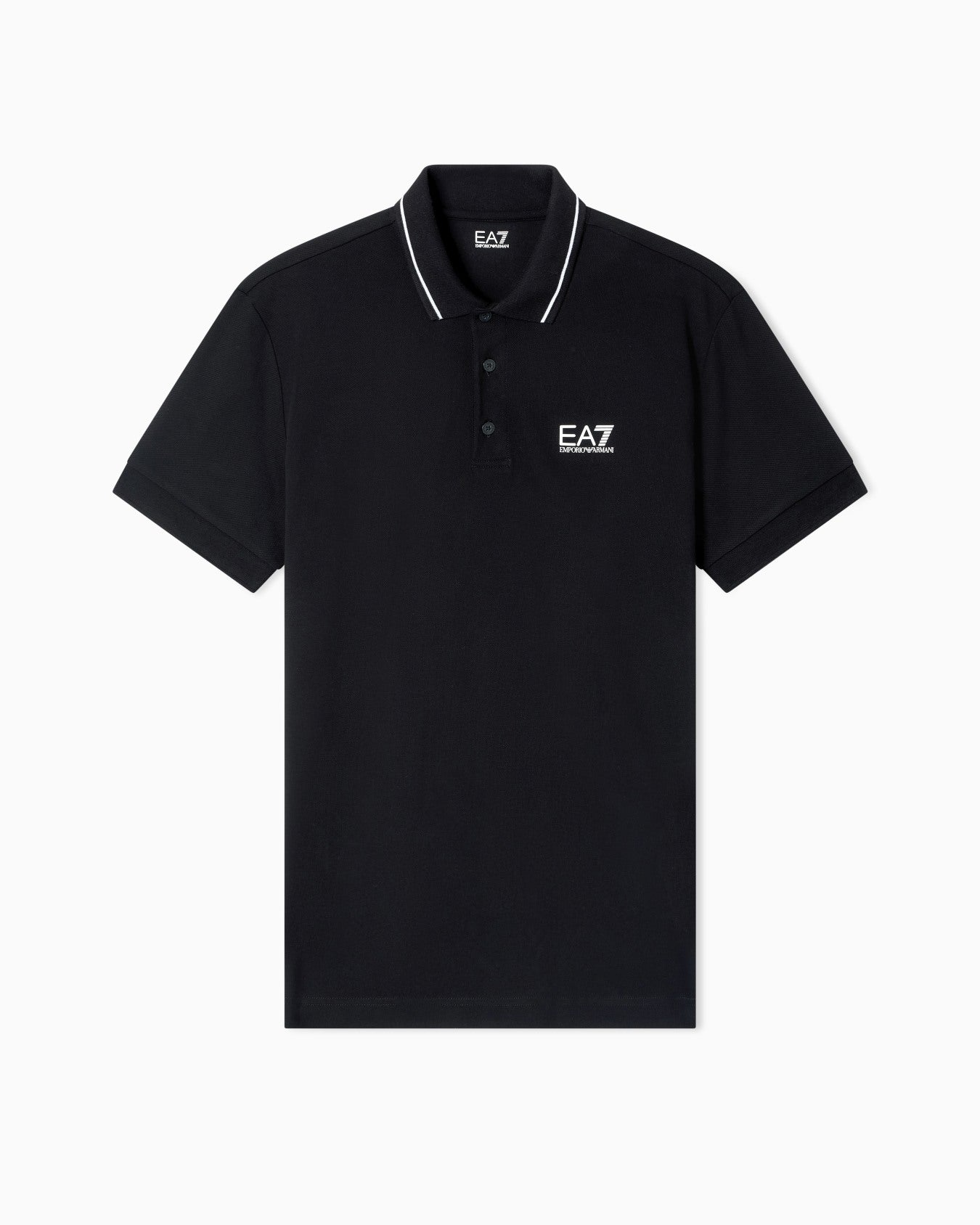 Emporio Armani EA7 Core Identity stretch-cotton piqué polo shirt