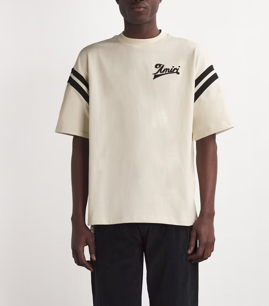 Amiri Men's Black Cotton Baseball T-Shirt
