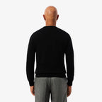 LACOSTE Monochrome crew neck cotton sweater