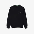 LACOSTE Monochrome crew neck cotton sweater