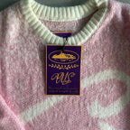 Corteiz C Star Gradient Mohair Knit Sweater - 'Pink'