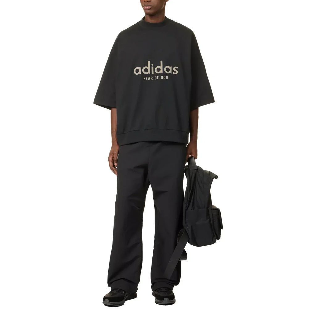 Fear of God Athletics Heavy Jersey 3/4 Mock Tee - "Black"