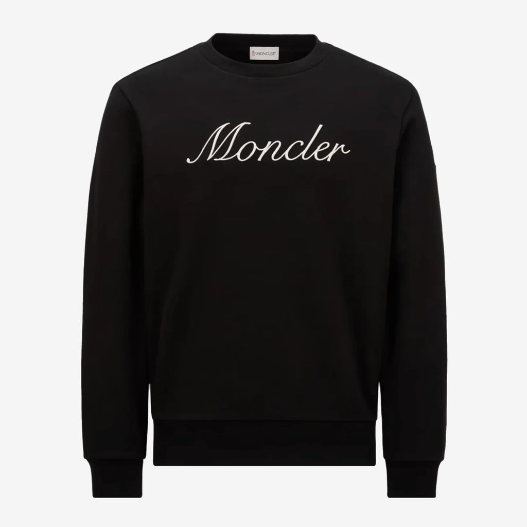 MONCLER Embroidered Cursive Logo Sweatshirt